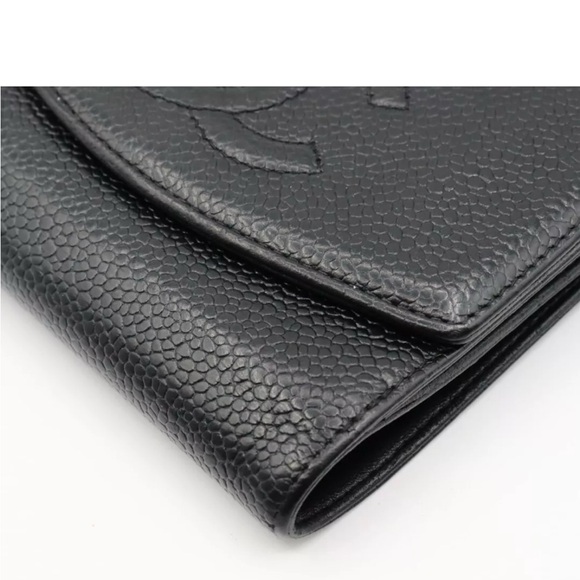 Authentic Chanel Caviar Skin Foldable Wallet - Picture 14 of 15